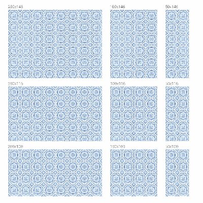 Frosted window film with stained glass pattern Floral ornaments