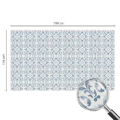 Privacy window film stained glass effect Floral ornaments
