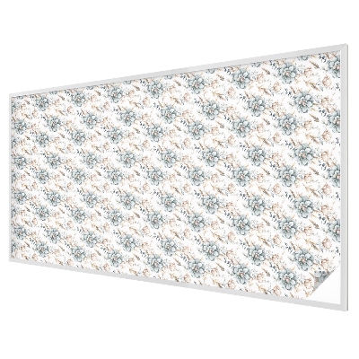 Frosted window film with stained glass pattern Floral elegance