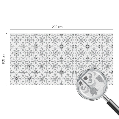 Coloured glass film for windows Symmetrical ornaments