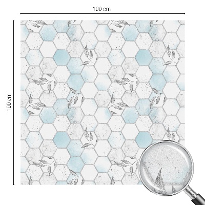 Decorative window film stained glass design Leaf tiles