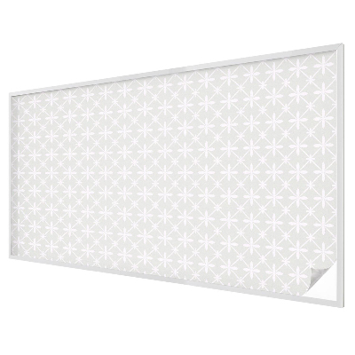 Frosted window film with stained glass pattern Floral symmetry