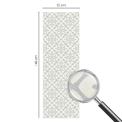 Patterned window film stained glass Floral rosettes