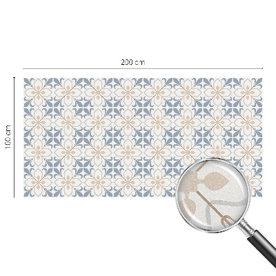 Frosted window film with stained glass pattern Floral beauty