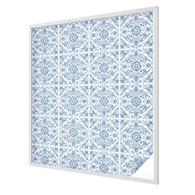 Privacy window film stained glass effect Floral ornament