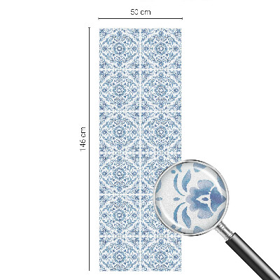 Privacy window film stained glass effect Floral ornament
