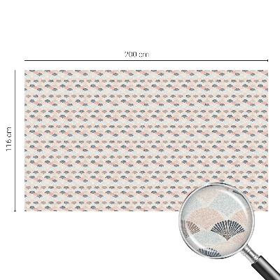 Patterned window film stained glass Fan pattern