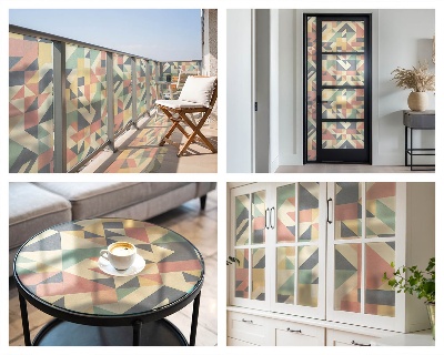 Frosted window film with stained glass pattern The Energy of Geometry