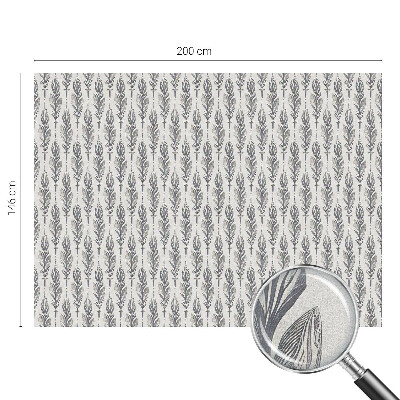 Coloured glass film for windows Elegant feathers