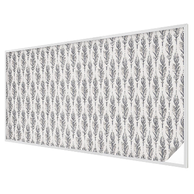 Coloured glass film for windows Elegant feathers