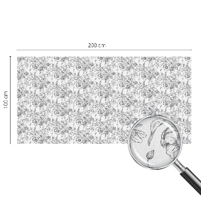 Patterned window film stained glass Floral elegance