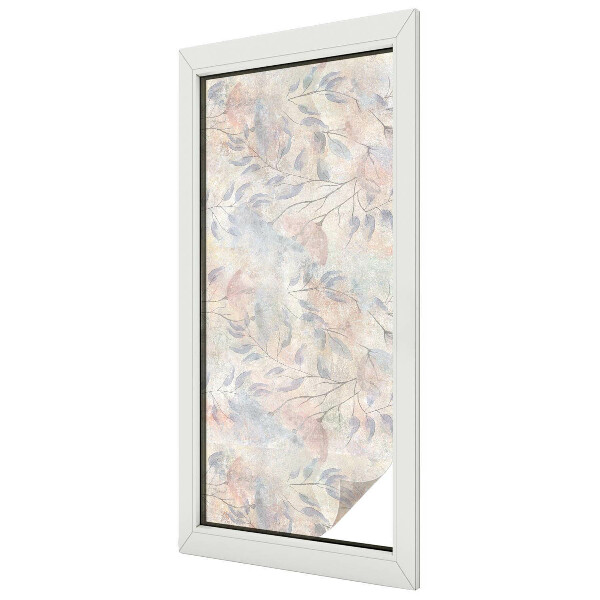 Frosted window film with stained glass pattern Changing effect