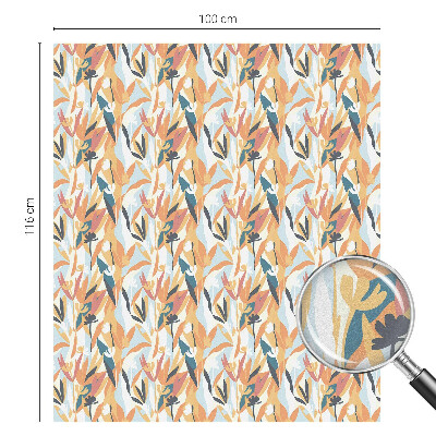 Coloured glass film for windows Botanical energy