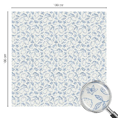 Privacy window film stained glass effect Lemon pattern