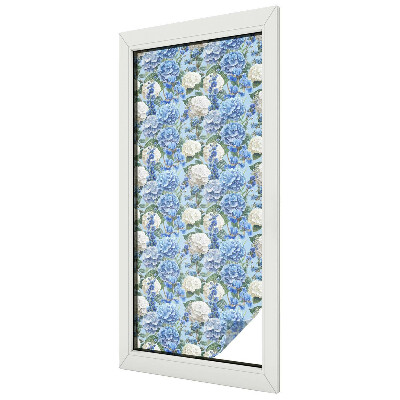 Decorative window film stained glass design Floral charm