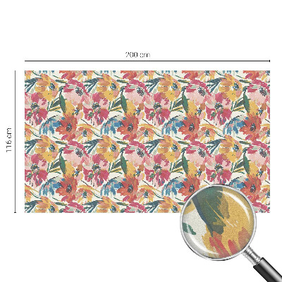 Frosted window film with stained glass pattern Flower explosion