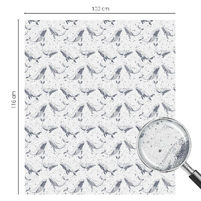 Decorative window film stained glass design Sea creatures