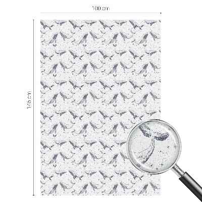 Decorative window film stained glass design Sea creatures