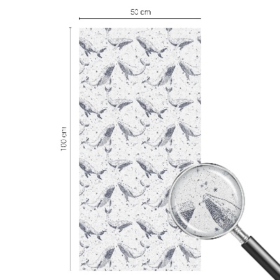 Decorative window film stained glass design Sea creatures