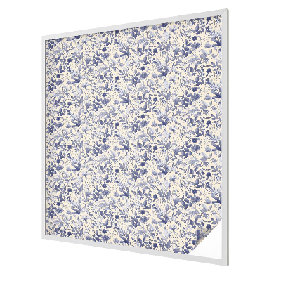 Privacy window film stained glass effect Floral symmetry