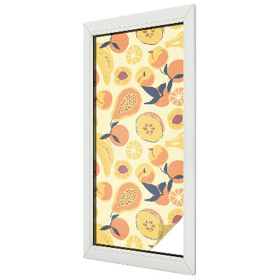 Privacy window film stained glass effect Juicy fruit