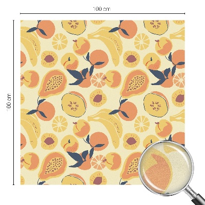 Privacy window film stained glass effect Juicy fruit