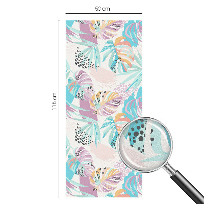 Patterned window film stained glass Abstract jungle