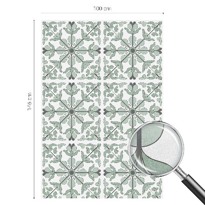 Decorative window film stained glass design Plant pattern
