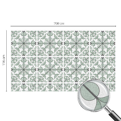 Decorative window film stained glass design Plant pattern