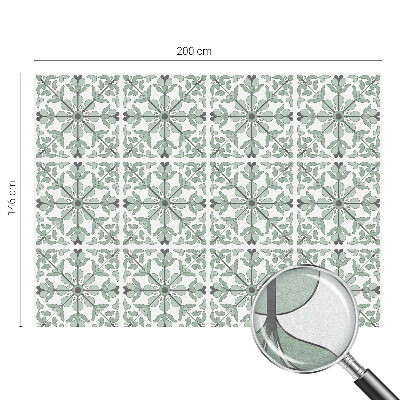 Decorative window film stained glass design Plant pattern