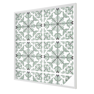 Decorative window film stained glass design Plant pattern