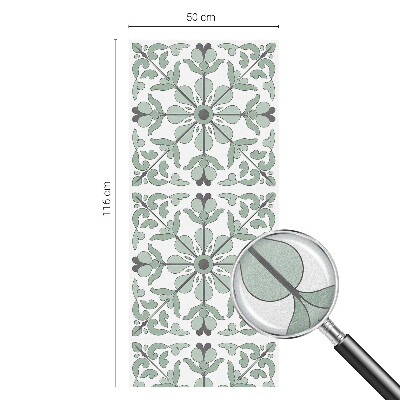 Decorative window film stained glass design Plant pattern
