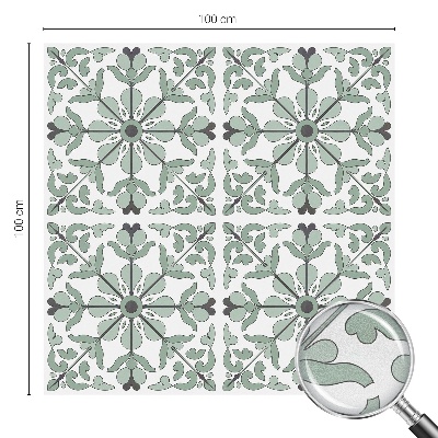 Decorative window film stained glass design Plant pattern
