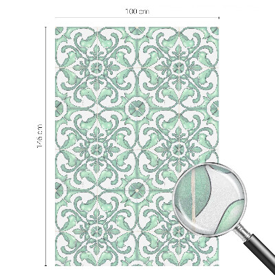 Patterned window film stained glass Green symmetry