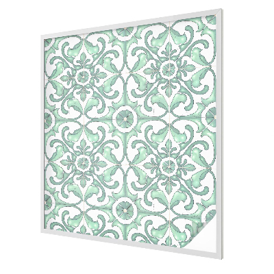 Patterned window film stained glass Green symmetry