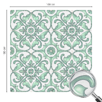 Patterned window film stained glass Green symmetry