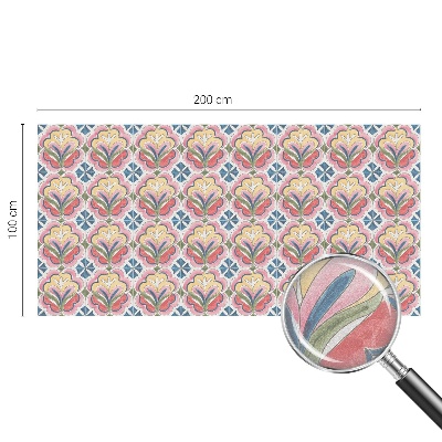 Decorative window film stained glass design Floral patterns