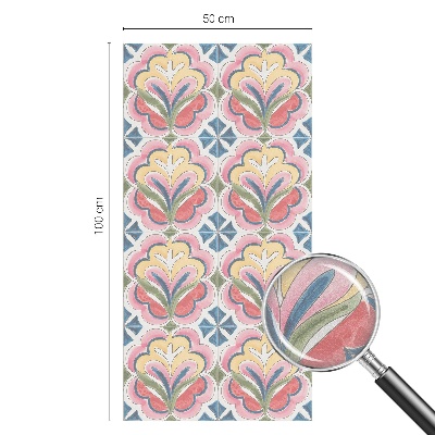Decorative window film stained glass design Floral patterns