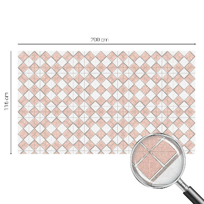 Patterned window film stained glass Geometric rhombuses