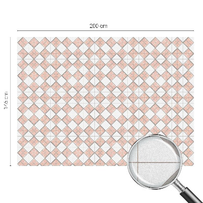 Patterned window film stained glass Geometric rhombuses