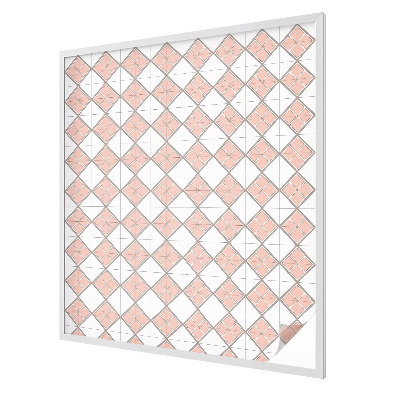 Patterned window film stained glass Geometric rhombuses