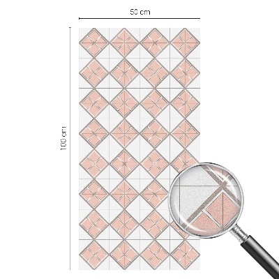 Patterned window film stained glass Geometric rhombuses