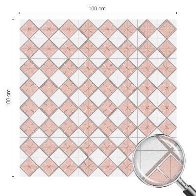 Patterned window film stained glass Geometric rhombuses