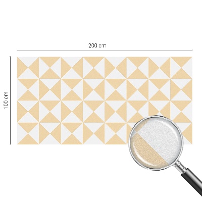 Frosted window film with stained glass pattern Geometric triangles