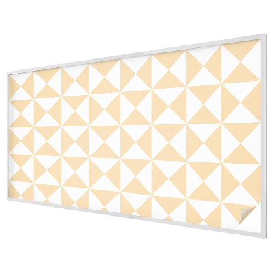 Frosted window film with stained glass pattern Geometric triangles