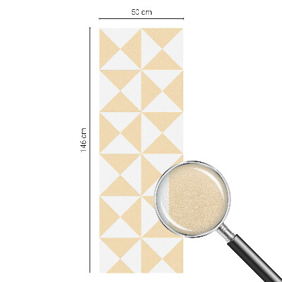 Frosted window film with stained glass pattern Geometric triangles