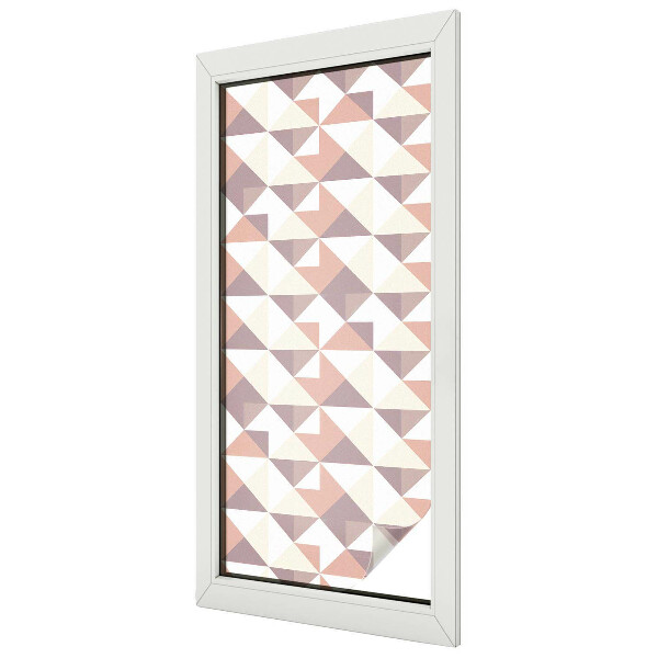 Decorative window film stained glass design Modern triangles
