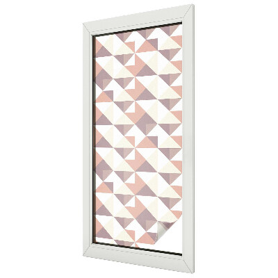 Decorative window film stained glass design Modern triangles