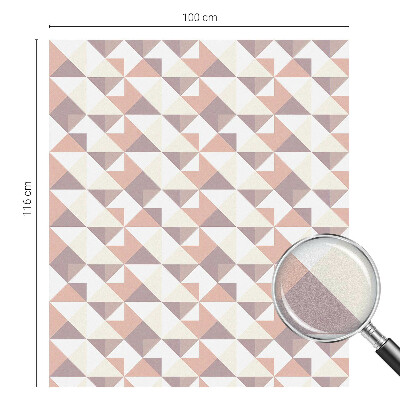 Decorative window film stained glass design Modern triangles