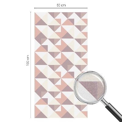 Decorative window film stained glass design Modern triangles